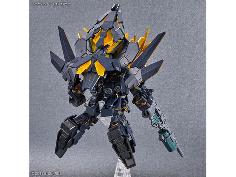 Bandai SD Gundam CS Unicorn 02 Banshee Destroy Mode + Norn Gunpla rinkinys