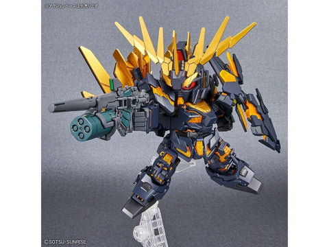 Bandai SD Gundam CS Unicorn 02 Banshee Destroy Mode + Norn Gunpla rinkinys