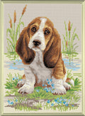 Basset Hound Puppy Deimantinės Mozaikos rinkinys iš RIOLIS Nr.: AM0005HOBI.LT 🇱🇹