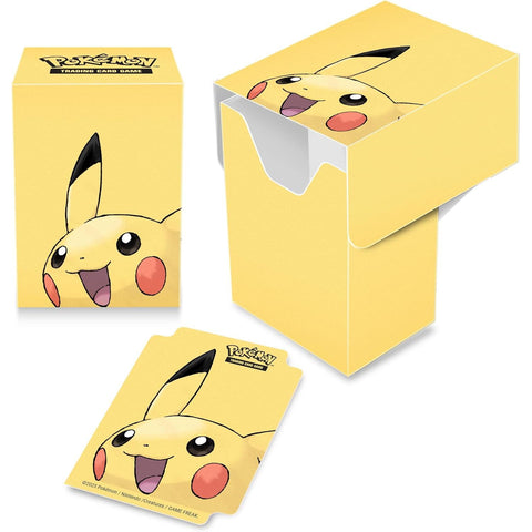 Pokémon Pikachu Full View kortų dėžutė 80 kortų, geltona, Ultra Pro