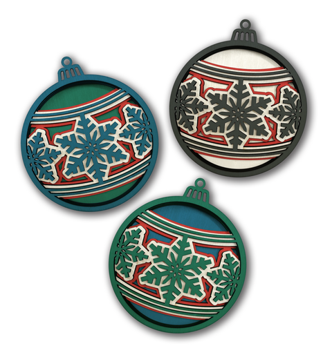 Splat Planet 3D medinių kalėdinių žaisliukų spalvinimo rinkinys vaikams