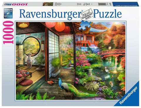 Ravensburger dėlionė „Japoniškas sodas su arbatine“, 1000 det.