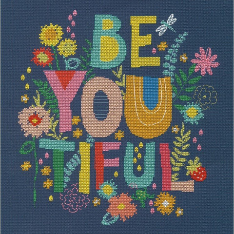 Be - You - Tiful (27.9 x 27.9 cm) - Siuvinėjimo kryželiu Rinkinys DIMENSIONSHOBI.LT 🇱🇹