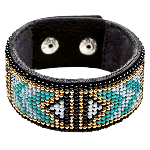 Apyrankės siuvinėjimo karoliukais rinkinys ant dirbtinės odos PRECIOSA