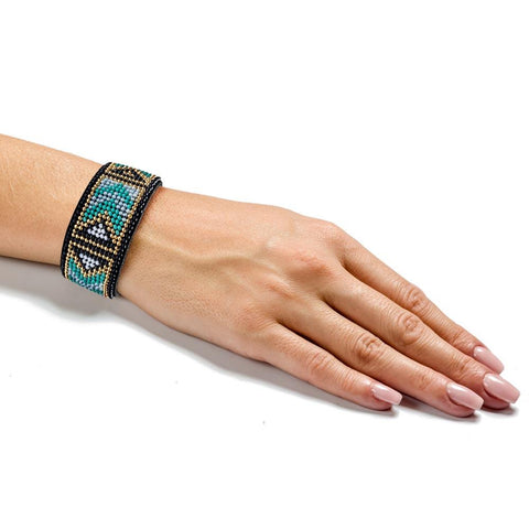 Apyrankės siuvinėjimo karoliukais rinkinys ant dirbtinės odos PRECIOSA