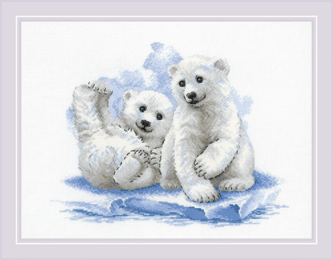 Bear Cubs on Ice Siuvinėjimo rinkinys iš RIOLIS Nr.: 2043HOBI.LT 🇱🇹