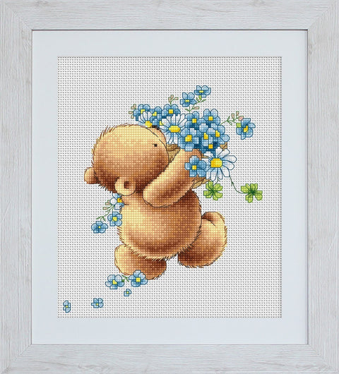 Bear with Forget - me - not Flowers SB1052HOBI.LT 🇱🇹