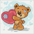 Bear with the Heart 20х20 Deimantinio Paveikslo komplektas Cs2698HOBI.LT 🇱🇹