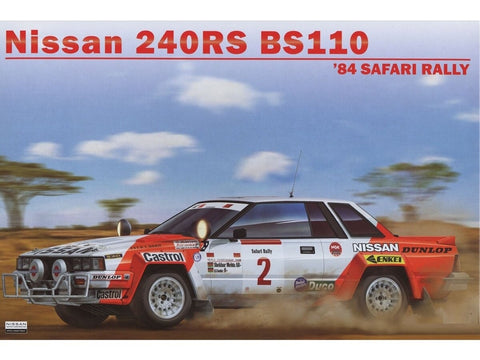 Beemax Nissan 240RS BS110 Safari Rally 1984 1/24 plastikinis modelis