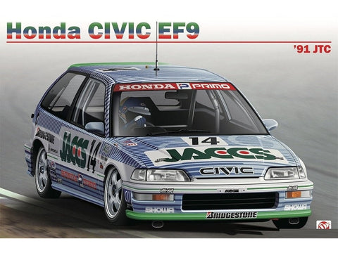 Beemax Honda Civic EF9 Gr.A 1991 JTC InterTEC 1/24 – surenkamas modelis
