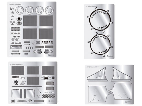 Beemax McLaren MP4/4 1/12 detalus papildymų rinkinys