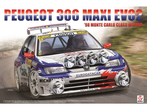 Peugeot 306 Maxi EVO2 Monte Carlo 1998 sportinis modelis 1/24 Beemax