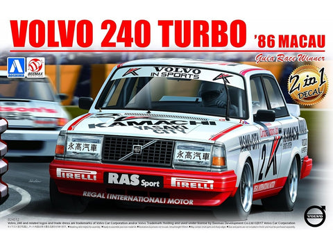 Beemax Volvo 240 Turbo 1986 Macau Guia nugalėtojas, 1/24 plastikinis rinkinys