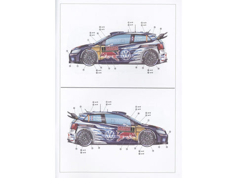Belkits VW Polo R WRC Rallye Monte-Carlo 2015 1/24 surinkimo rinkinys