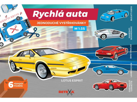 Betexa Super Car – popierinis suklijuojamas modelis 1:35 (BET269)