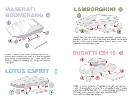 Betexa Super Car – popierinis suklijuojamas modelis 1:35 (BET269)