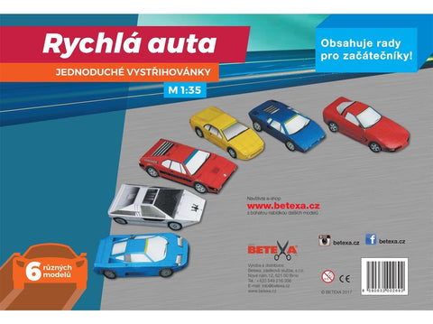 Betexa Super Car – popierinis suklijuojamas modelis 1:35 (BET269)