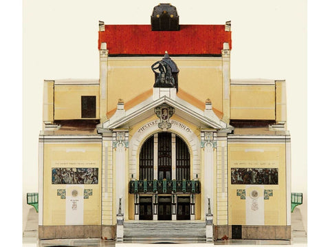 Betexa Pardubicių miesto teatro popierinis maketas 1:160 (BET23-012)
