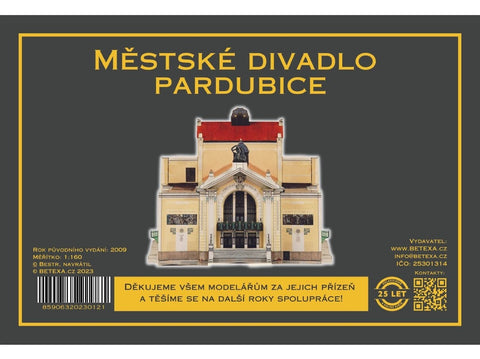 Betexa Pardubicių miesto teatro popierinis maketas 1:160 (BET23-012)