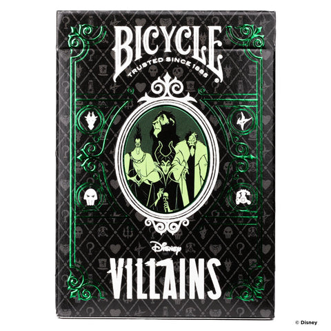 Bicycle: Bicycle Disney Villains žaidimo kortos (žalios) - HOBI.LT 🇱🇹