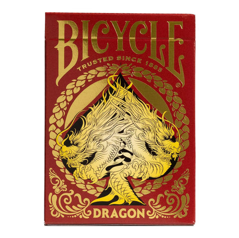 Bicycle: Bicycle Dragon žaidimo kortos (raudona) - HOBI.LT 🇱🇹