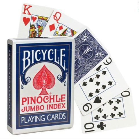 Bicycle Pinochle Jumbo kortos (Mėlynos)HOBI.LT 🇱🇹