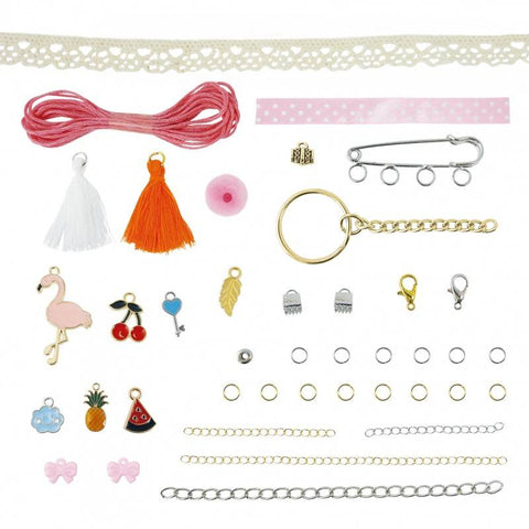 Kawaii papuošalų gamybos rinkinys vaikams 8+ – 4 papuošalai DIY
