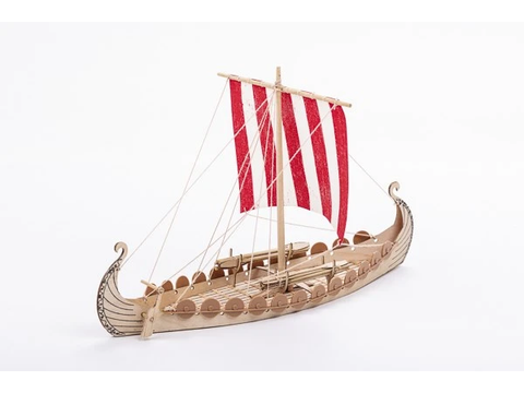 Billing Boats Mini Oseberg vikingų laivas, medinis modelis 1:50 BB302