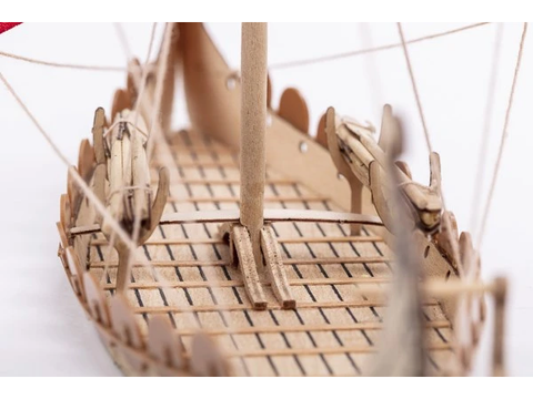 Billing Boats Mini Oseberg vikingų laivas, medinis modelis 1:50 BB302