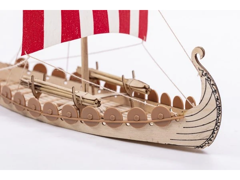 Billing Boats Mini Oseberg vikingų laivas, medinis modelis 1:50 BB302