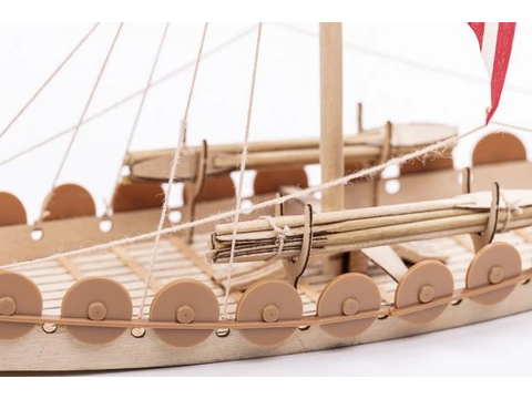 Billing Boats Mini Oseberg vikingų laivas, medinis modelis 1:50 BB302