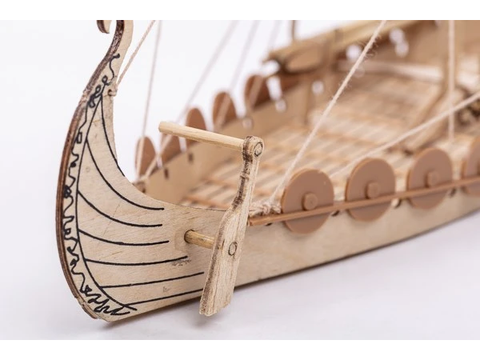 Billing Boats Mini Oseberg vikingų laivas, medinis modelis 1:50 BB302