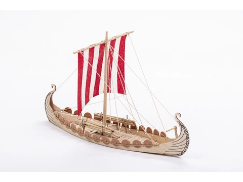 Billing Boats Mini Oseberg vikingų laivas, medinis modelis 1:50 BB302