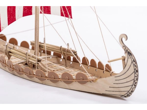 Billing Boats Mini Oseberg vikingų laivas, medinis modelis 1:50 BB302