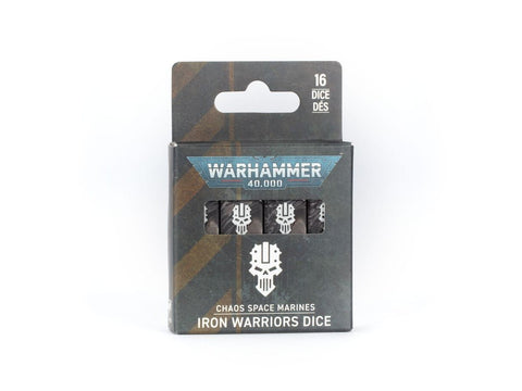 Warhammer 40,000 Iron Warriors kauliukų rinkinys stalo žaidimams (16 vnt.)