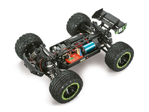 Radijo bangomis valdomas automobilis Blackzon Slyder ST Turbo 4WD žalias 1/16