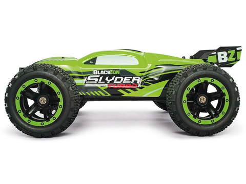 Radijo bangomis valdomas automobilis Blackzon Slyder ST Turbo 4WD žalias 1/16