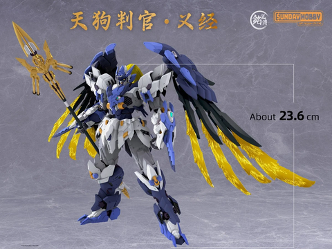 MJZ Studio Tengu Judge Yoshitsune Gunpla surenkamas plastikinis modelis