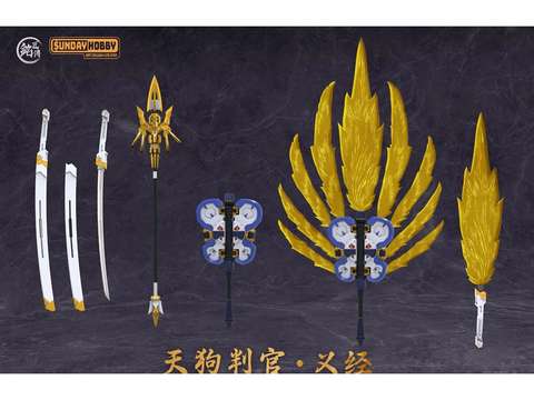 MJZ Studio Tengu Judge Yoshitsune Gunpla surenkamas plastikinis modelis