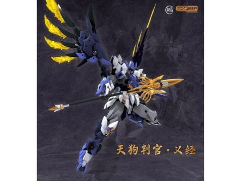 MJZ Studio Tengu Judge Yoshitsune Gunpla surenkamas plastikinis modelis