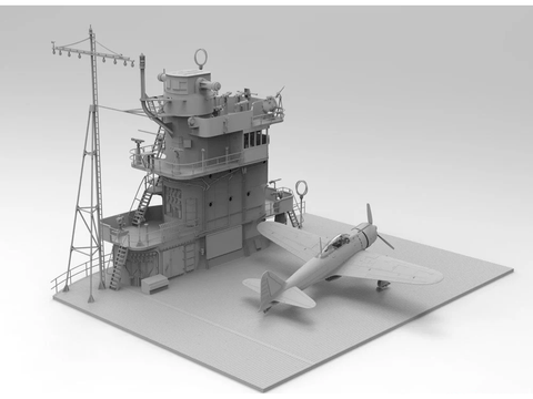 Akagi tiltas su skrydžių deniu ir A6M2 Zero modelis 1/35, Border BSF-002