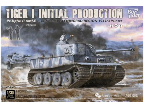 Border Model Tiger I ankstyvas, s.Pz.Abt.502 Leningradas 1942/43 žiema, 1/35