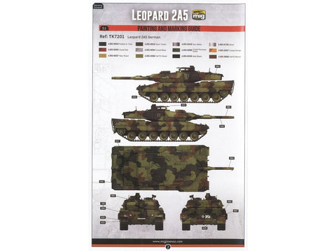 Border Model Leopard 2A5/A6 vokiečių tankas 1/72 plastikinis rinkinys TK-7201