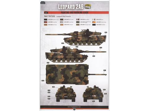 Border Model Leopard 2A5/A6 vokiečių tankas 1/72 plastikinis rinkinys TK-7201