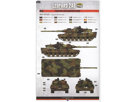 Border Model Leopard 2A5/A6 vokiečių tankas 1/72 plastikinis rinkinys TK-7201