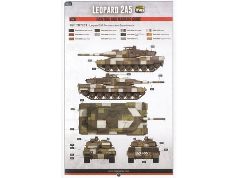 Border Model Leopard 2A5/A6 vokiečių tankas 1/72 plastikinis rinkinys TK-7201