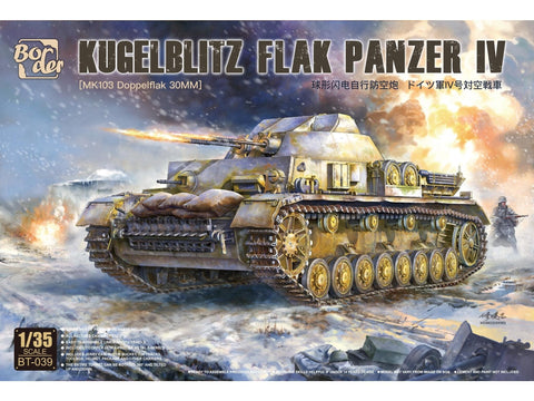 Kugelblitz Flak Panzer IV 1/35 plastikinis tanko modelis Border