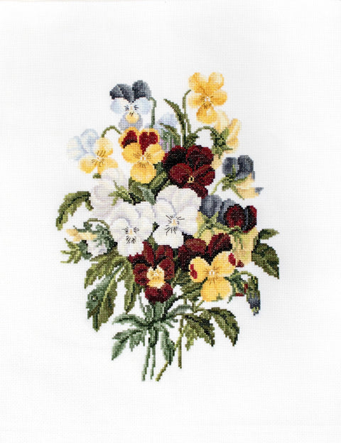 Bouquet of Pansies SBU4002 - siuvinėjimo kryželiu rinkinysHOBI.LT 🇱🇹