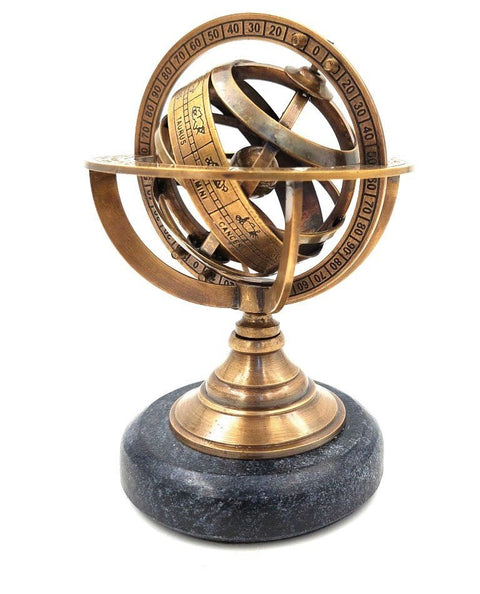 Brass astrolabe on a black stone base BN - 2088/SHOBI.LT 🇱🇹