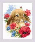 Bunny in Flowers Siuvinėjimo rinkinys iš RIOLIS Nr.: 1986HOBI.LT 🇱🇹